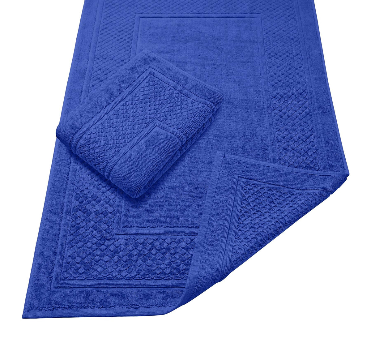 Avalon Towels Beige Bath Mat - 100% Cotton Set of 2 Absorbent Bathmat - Bathroom Mats Quick Dry Bath Mats for Bathrooms (22x34 Inches)