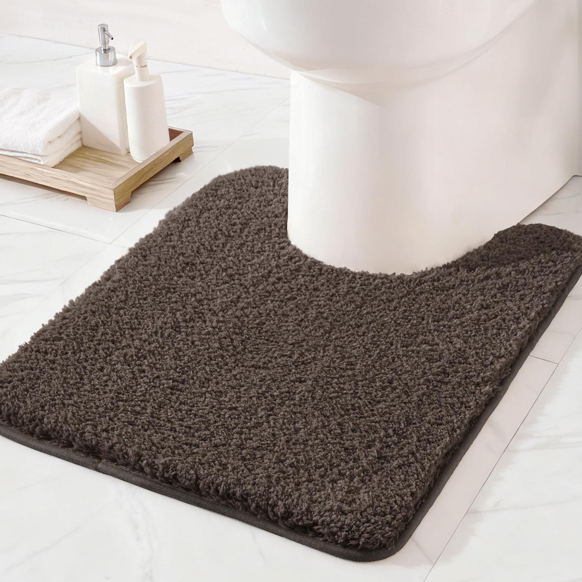 Exclusivo Mezcla Bathroom Rugs Mats 17x24, Navy Blue