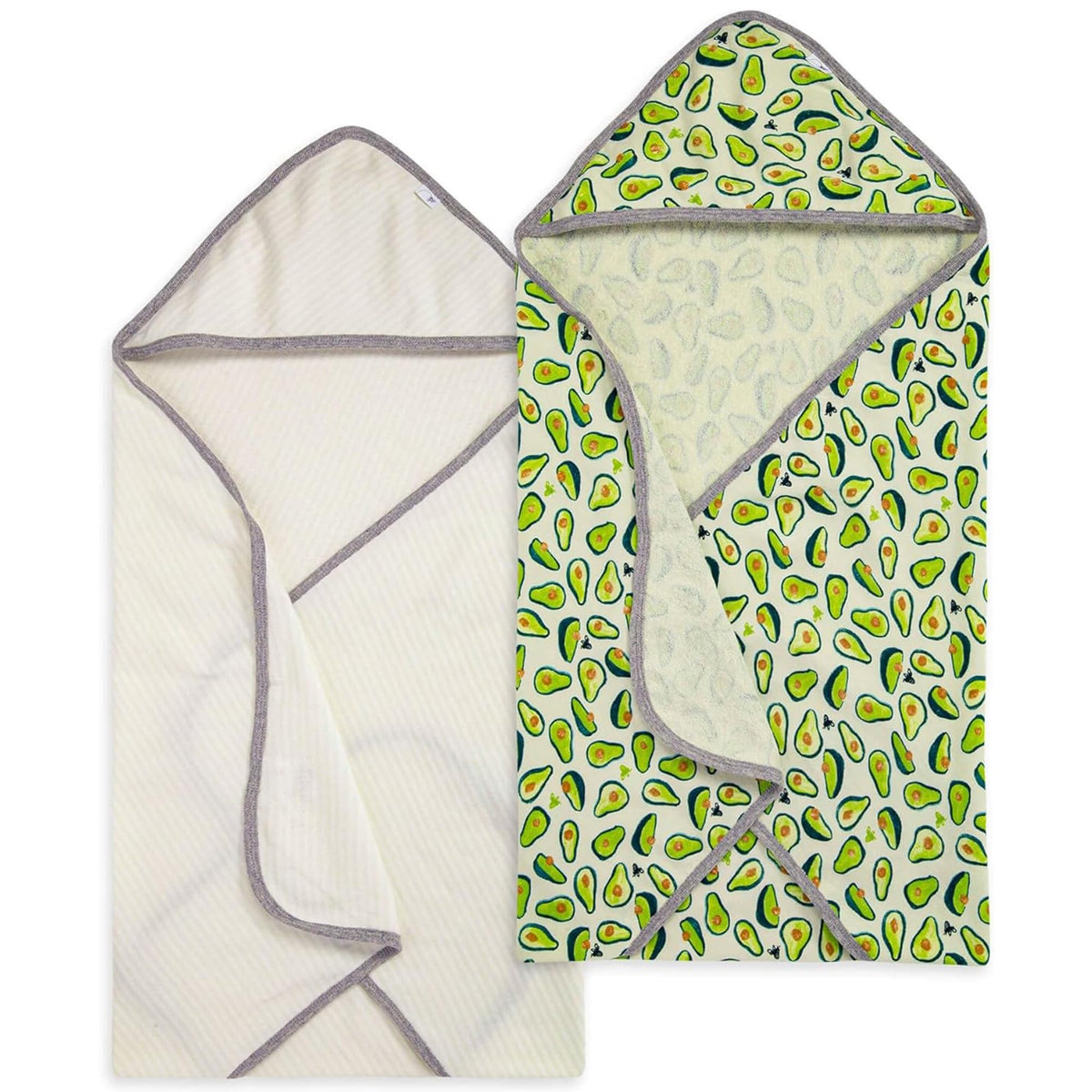 Burt's Bees Baby Infant Hooded Towels, Unisex Bath Essentials, 2-Pack