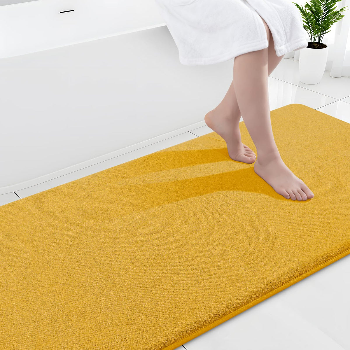 Smiry Memory Foam Bath Mat 30x20, Extra Soft and Absorbent Bathroom Rugs