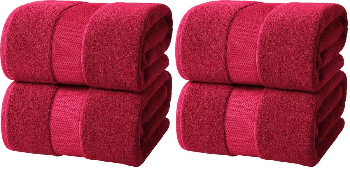 Infinitee Xclusives Bath Sheets Extra Large - 2 Pack - 600 GSM |35" x 70"|