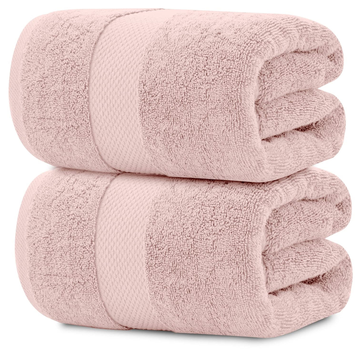 White Classic Luxury Bath Sheets Towels for Adults Extra Large 35x70 Inch - 700 GSM Turkish Cotton, Highly Absorbent | Hotel Collection | 2 Pack