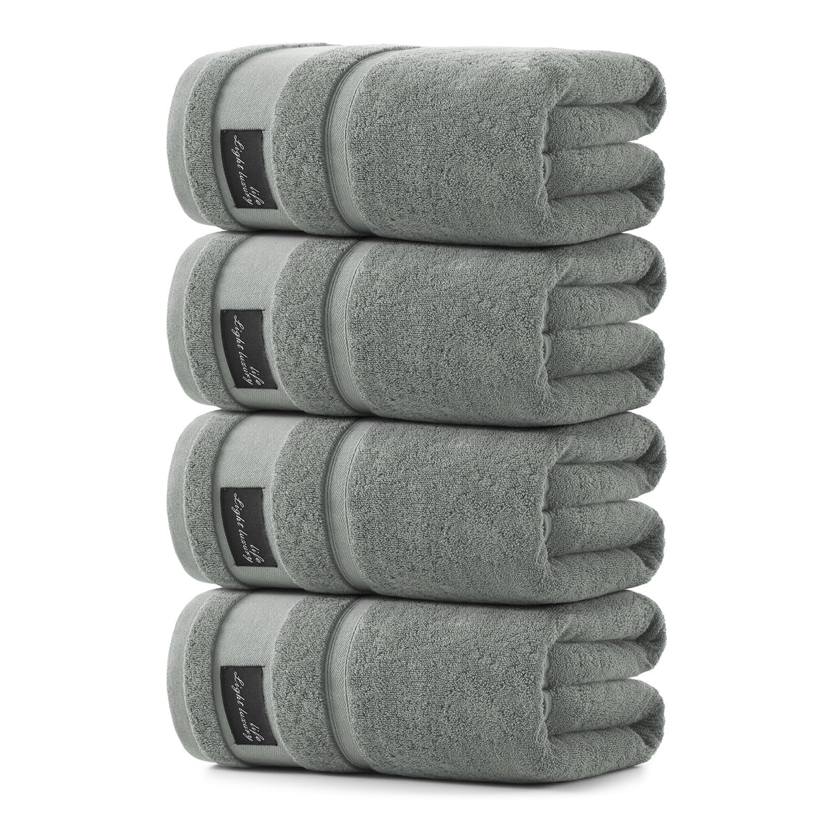 REDKISS 2 Pack Bath Towels Large 32x63 Inches, Heavyweight 760G - Pink