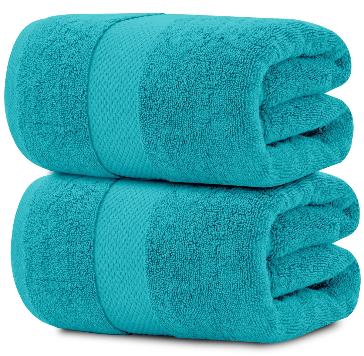 White Classic Luxury Bath Sheets Towels for Adults Extra Large 35x70 Inch - 700 GSM Turkish Cotton, Highly Absorbent | Hotel Collection | 2 Pack