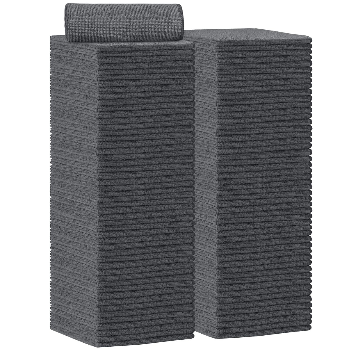 AIDEA Microfiber Cleaning Cloth-50PK, Microfiber Towels for Cars 12"x12"
