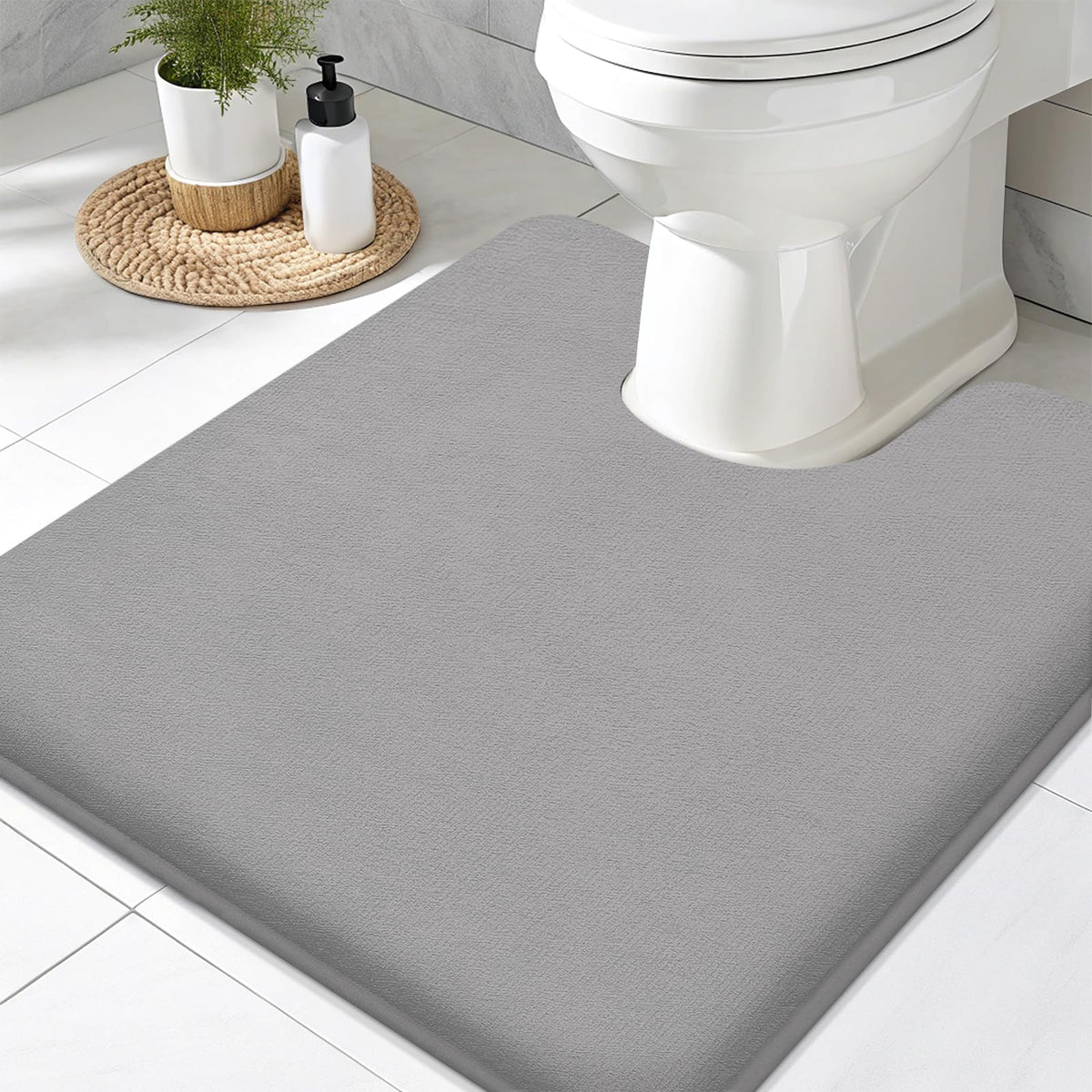 Smiry Memory Foam Bath Mat 30x20, Extra Soft and Absorbent Bathroom Rugs