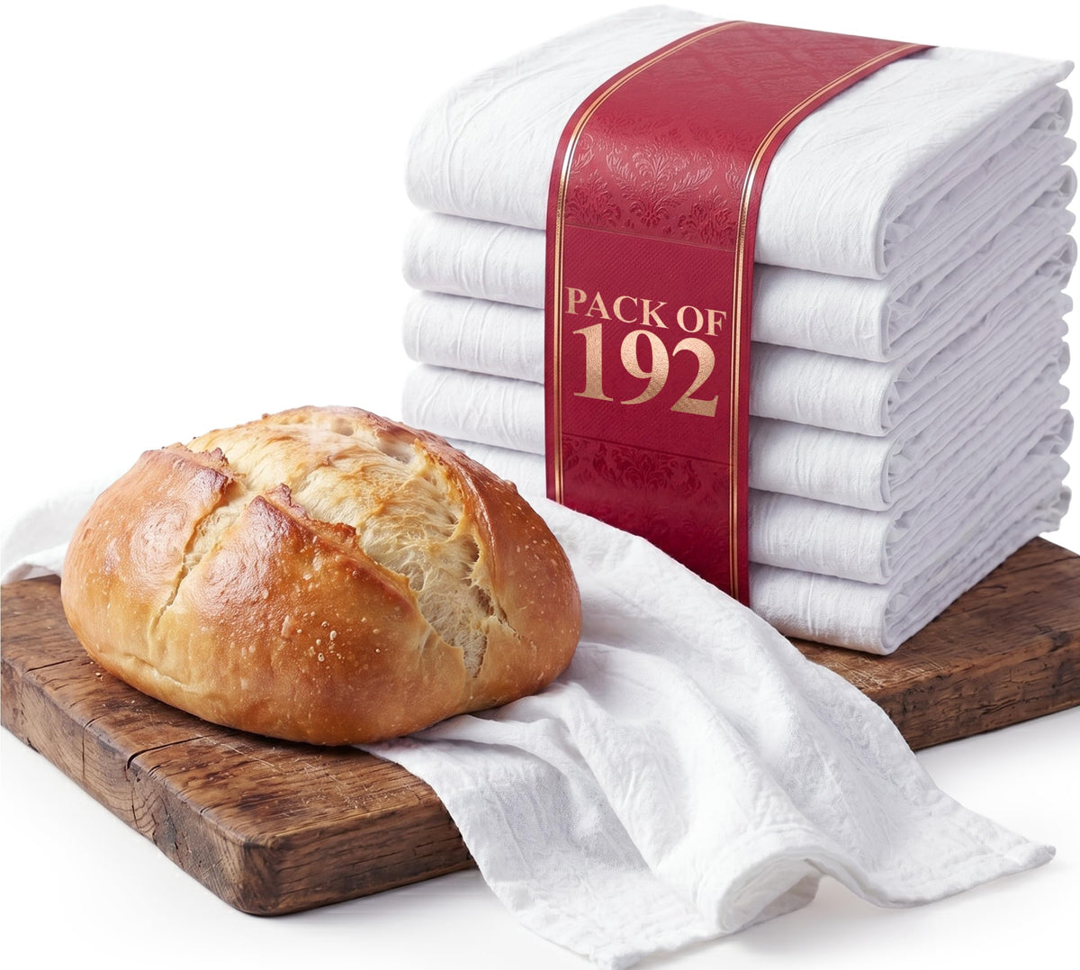 Utopia Kitchen White Flour Sack Towels [24 Pack - 28 x 28 Inch] 100% Cotton