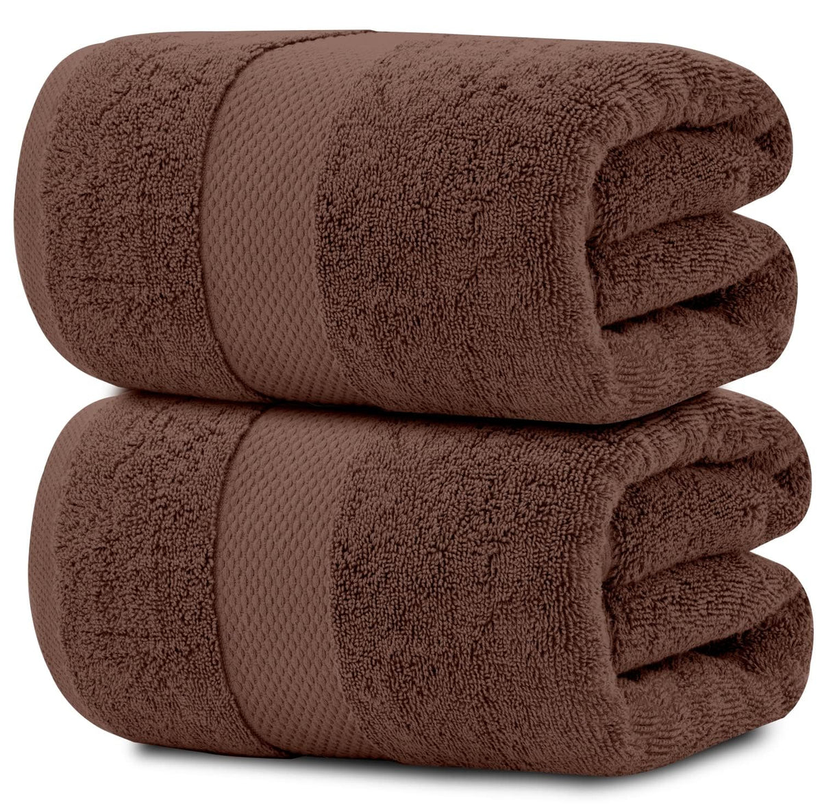 White Classic Luxury Bath Sheets Towels for Adults Extra Large 35x70 Inch - 700 GSM Turkish Cotton, Highly Absorbent | Hotel Collection | 2 Pack