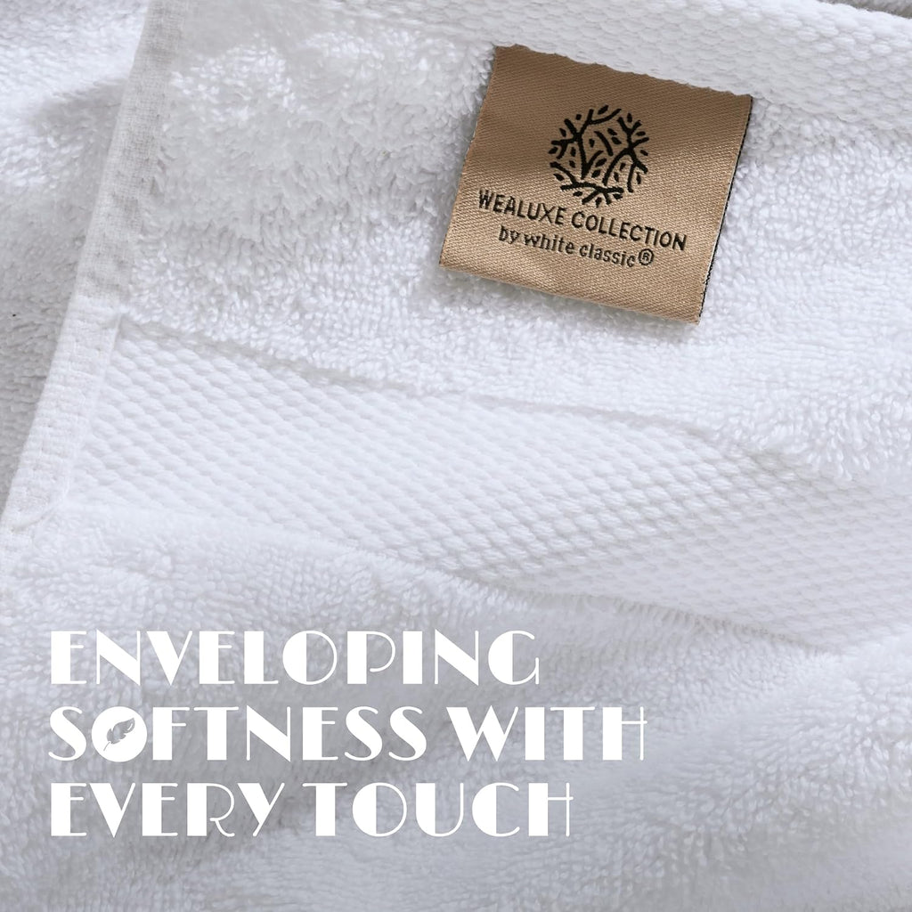 Bath Sheet Towels - 650 GSM Cotton Luxury Bath Towels Extra Large 35x70 | Highly Absorbent and Quick Dry | Hotel Quality Extra Large Bath Towels Oversized, White, 2 Pack