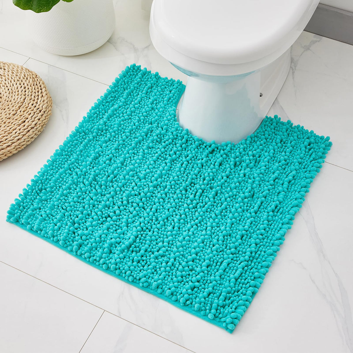 ILANGO Bathroom Rugs Dark Grey 32x20,Extra Soft Absorbent Chenille Bath Rugs,Thick Non-Slip Shaggy Bath Mat,Machine Washable Quick Dry Bath Mats for Bathroom Floor, Tub, Shower Accessories