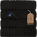 Hawmam Linen White Bath Towels 4 Pack 27 x 54 Inches 100% Turkish Cotton Soft Lightweight and Highly Absorbent Quick Drying Towels, Premium Quality Perfect for Daily Use