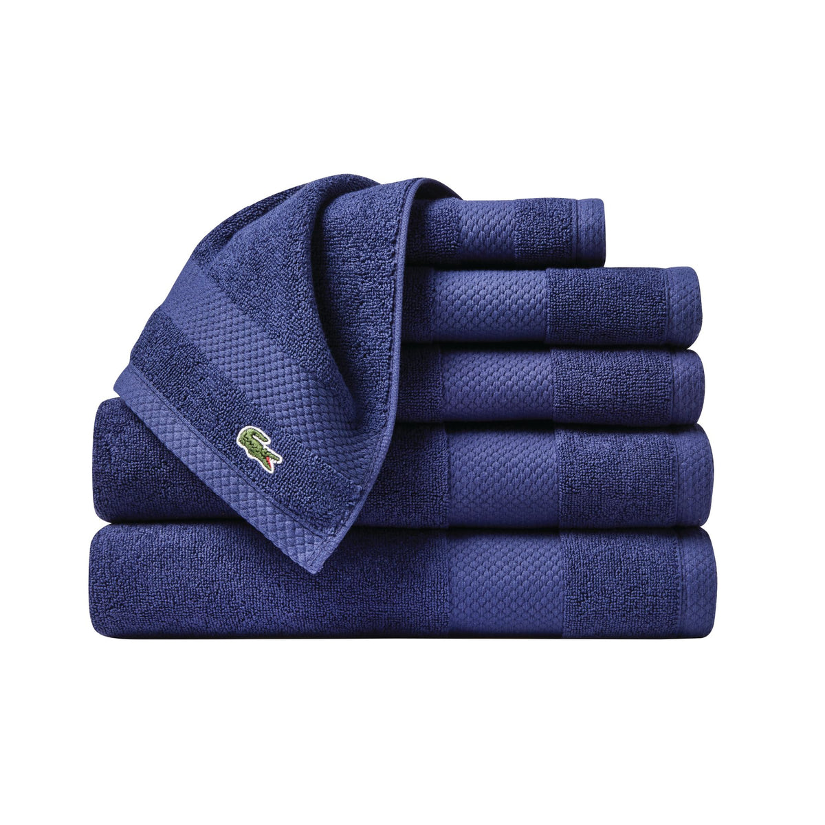 Lacoste Heritage 100% Supima Cotton Bath Towel 30" x 54", Micro Chip