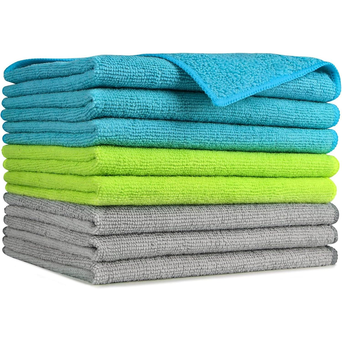 AIDEA Microfiber Cleaning Cloth-50PK, Microfiber Towels for Cars 12"x12"