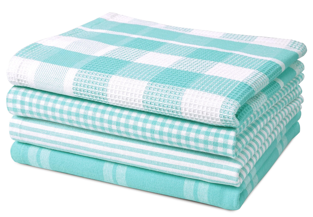 LANE LINEN Dish Towels for Kitchen 100% Cotton Tightly Woven 6 Pack - Olive