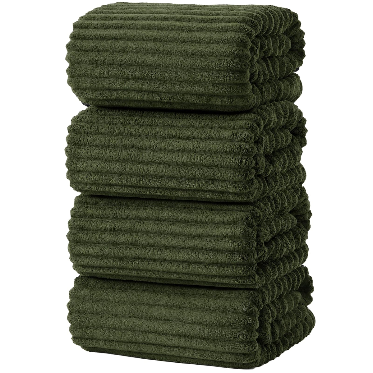 6 PC Bath Towel Set, 40"x80" Oversized Bath Sheets, Navy Blue