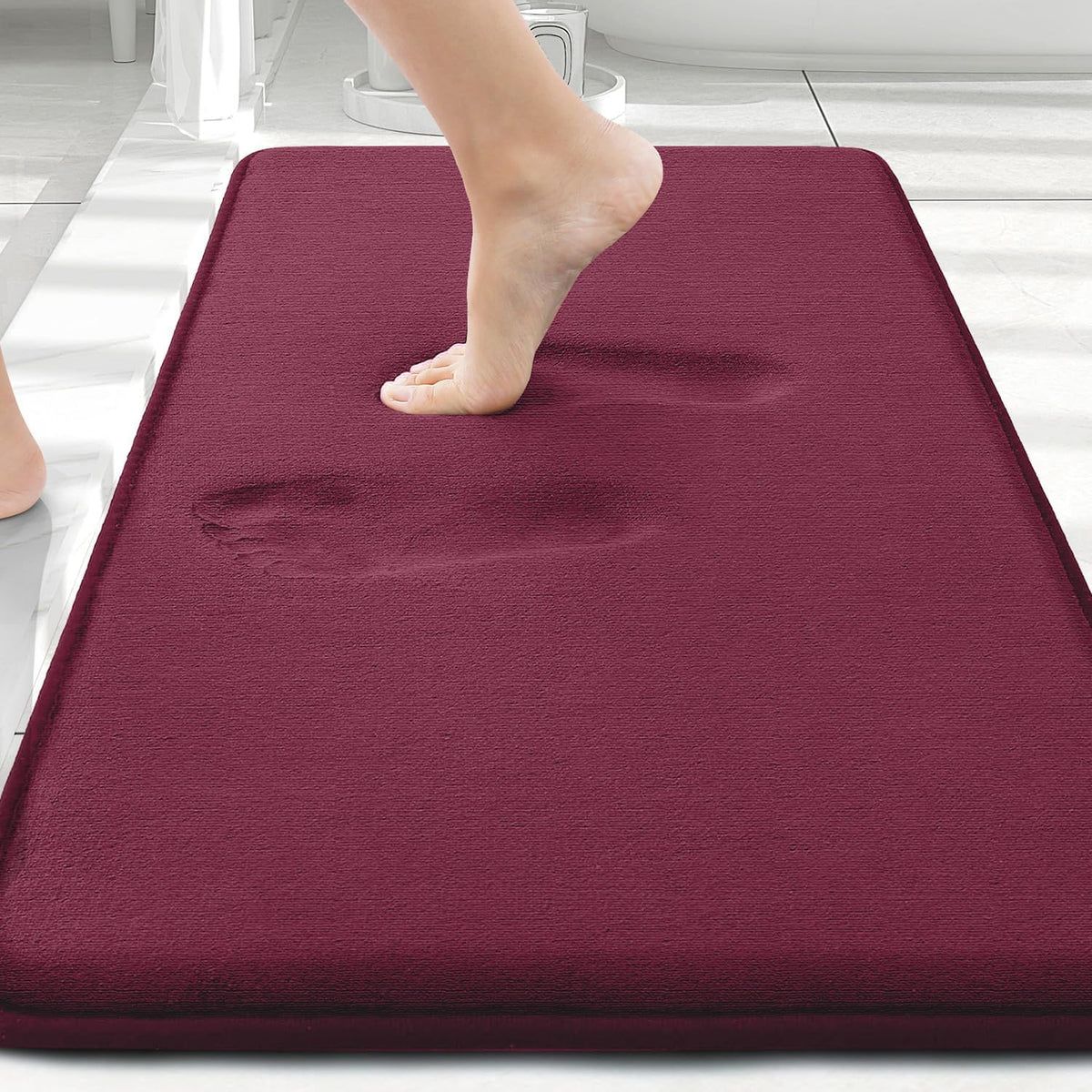 Smiry Memory Foam Bath Mat 30x20, Extra Soft and Absorbent Bathroom Rugs