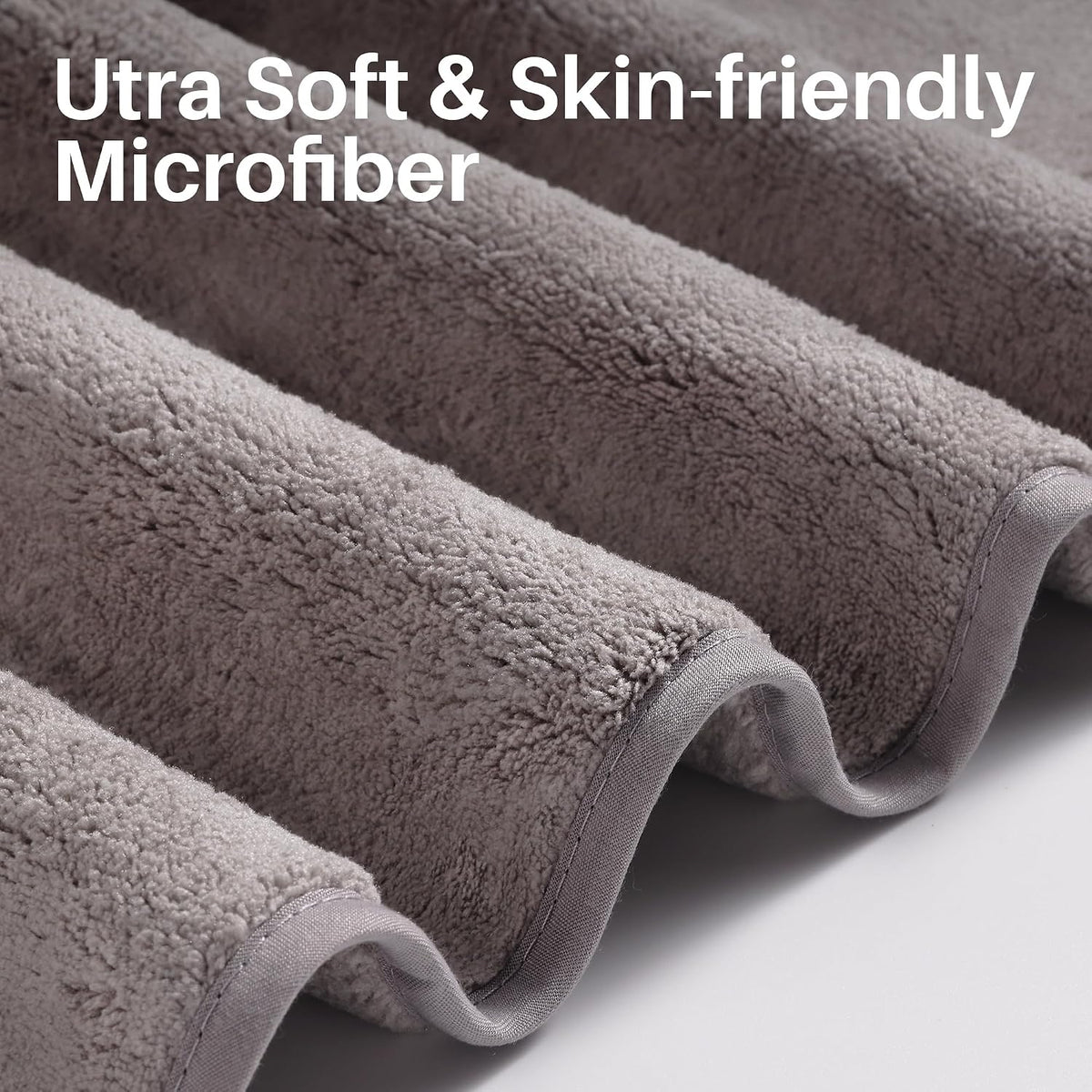 JOYMOOP Microfiber Bath Towels 4 Packs Extra Large 30" x 60", Mixed Color