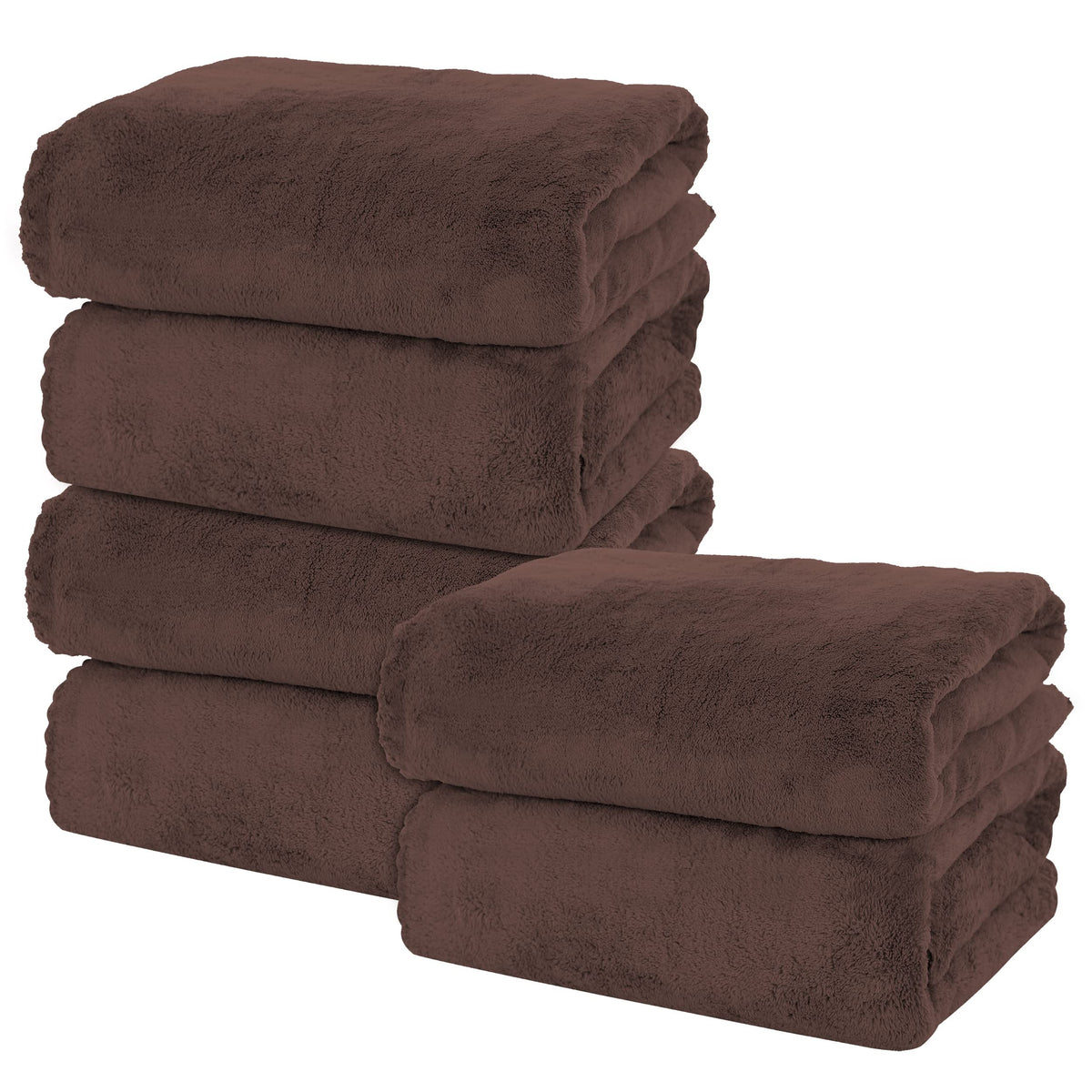MOONQUEEN 2 Pack Premium Bath Towel Set - Quick Drying - Microfiber Coral Velvet Highly Absorbent Towels - Multipurpose Use as Bath Fitness, Bathroom, Shower, Sports, Yoga Towel (Grey)