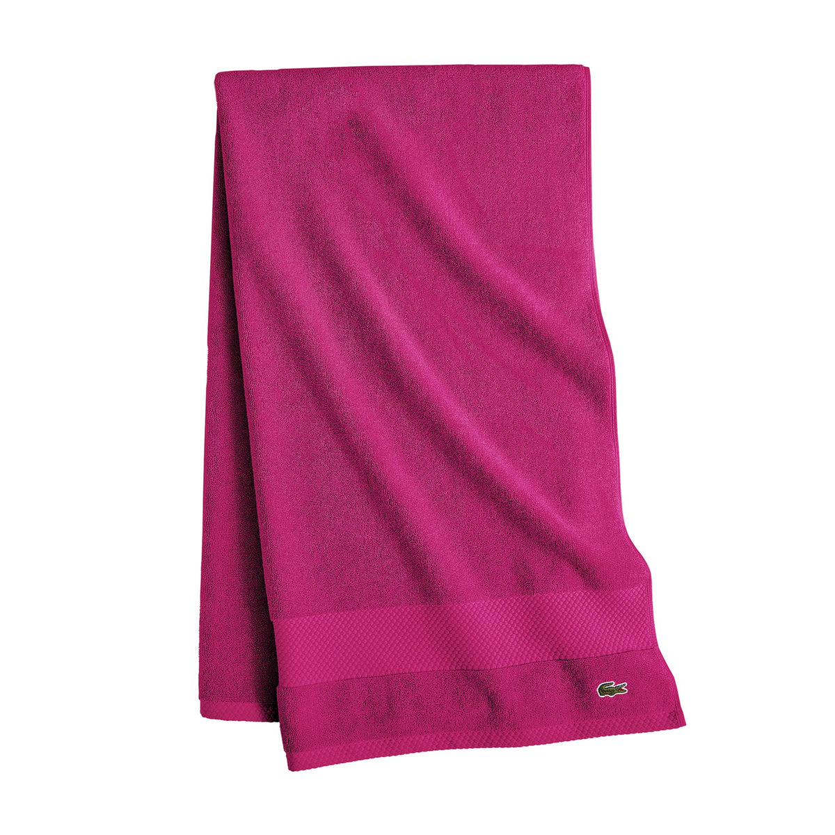 Lacoste Heritage 100% Supima Cotton Bath Towel 30" x 54", Micro Chip