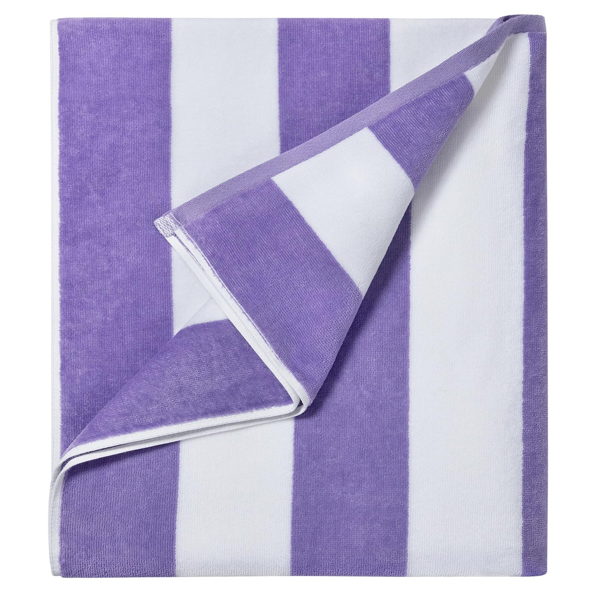 LULUHOME Oversized Beach Towel 36x70 Inch,100% Cotton,Striped Pool Towel