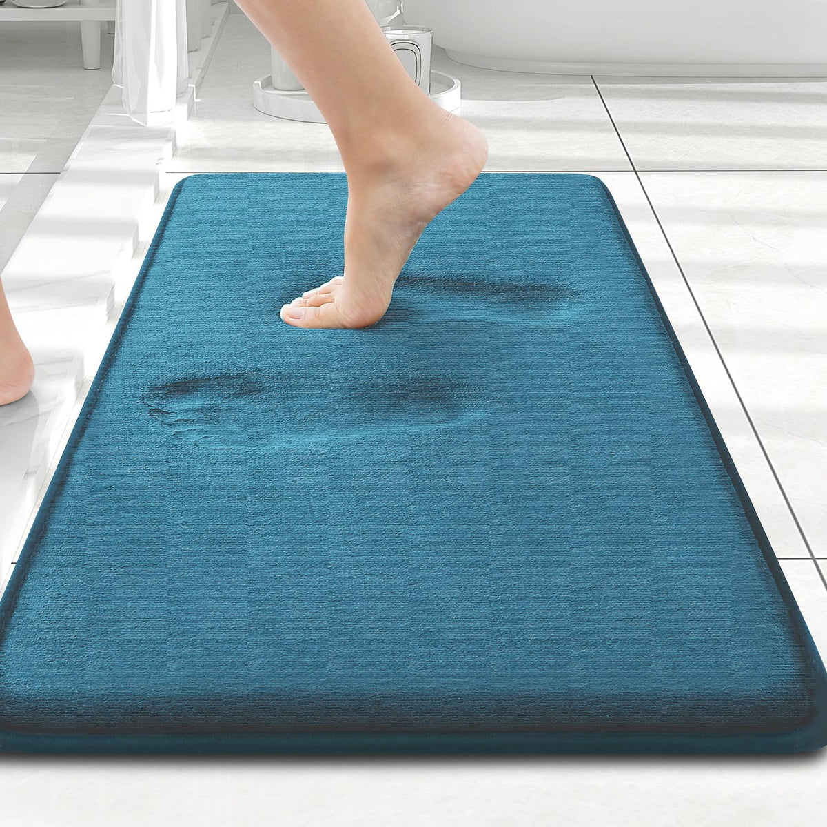 Smiry Memory Foam Bath Mat 30x20, Extra Soft and Absorbent Bathroom Rugs