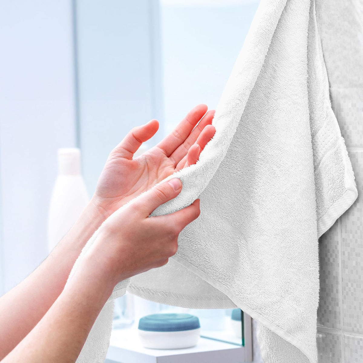 Martex Easy Living Everyday 6-Piece Bathroom Towel Set, White