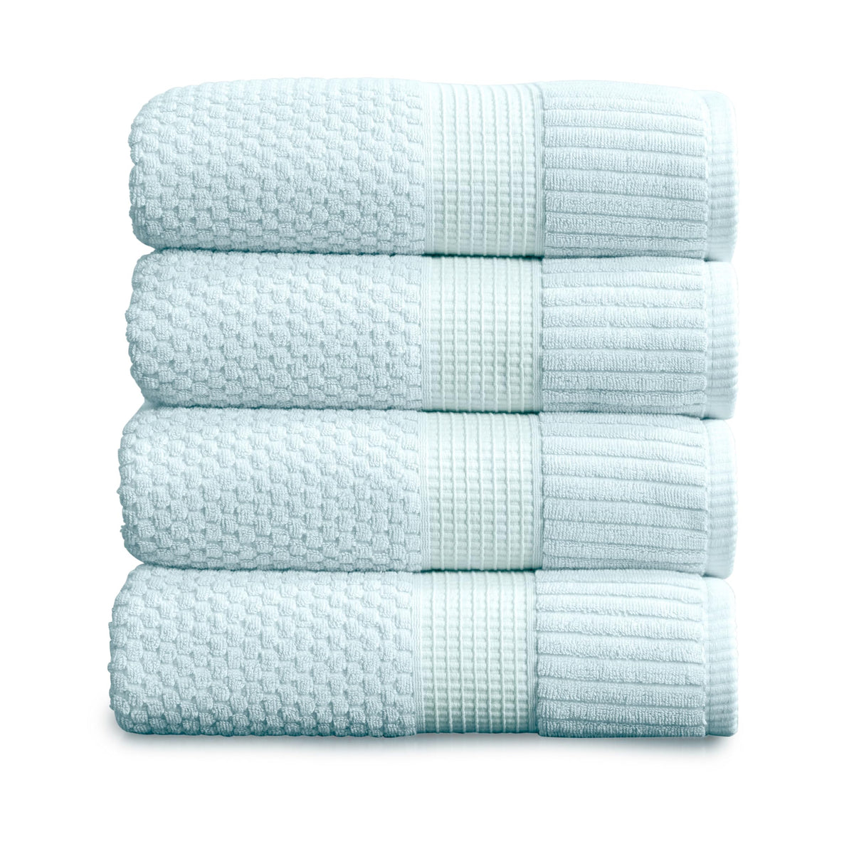 NY Loft 100% Cotton 6-Piece Bath Towel Set | Pink | Oeko-TEX | Quick-Dry