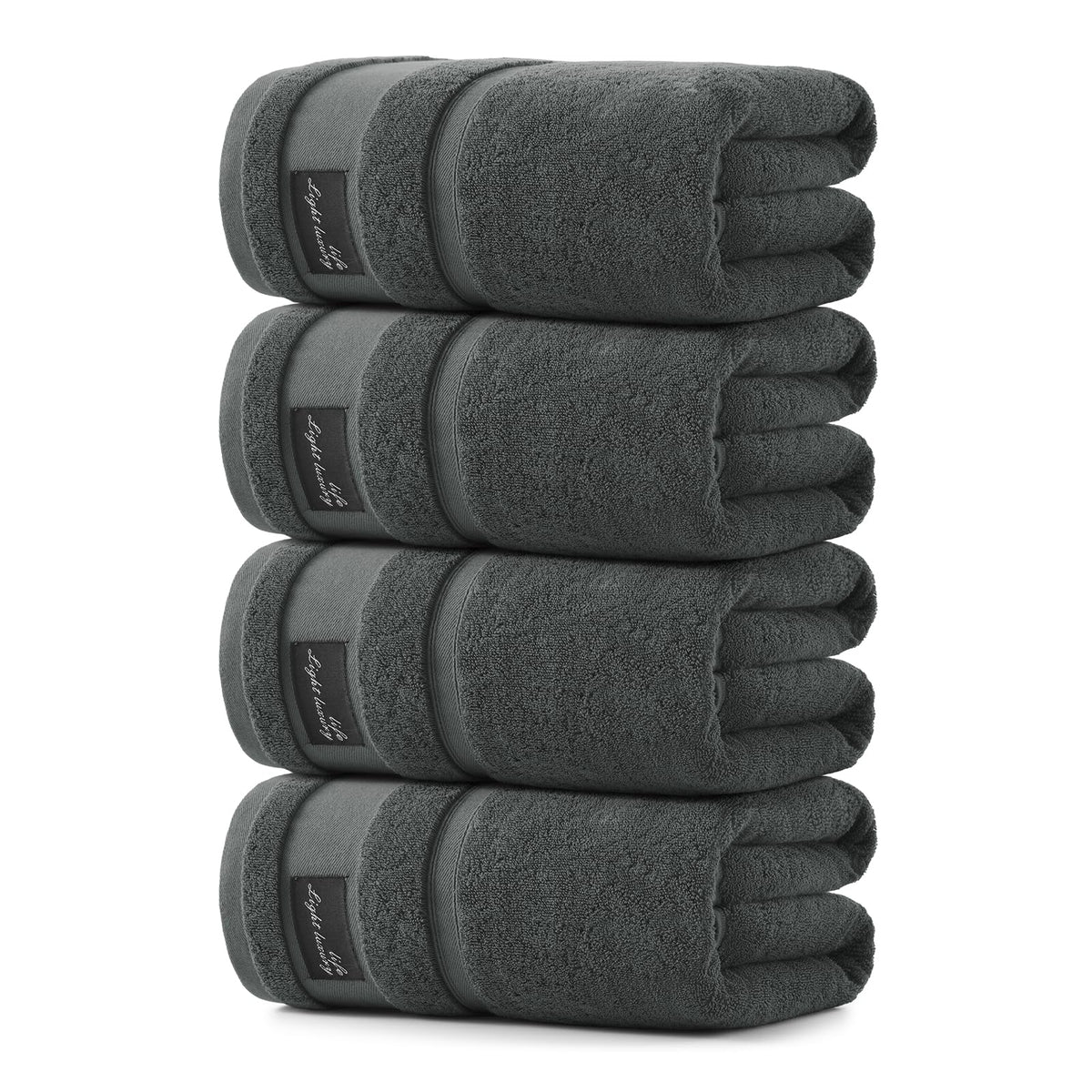 REDKISS 2 Pack Bath Towels Large 32x63 Inches, Heavyweight 760G - Pink