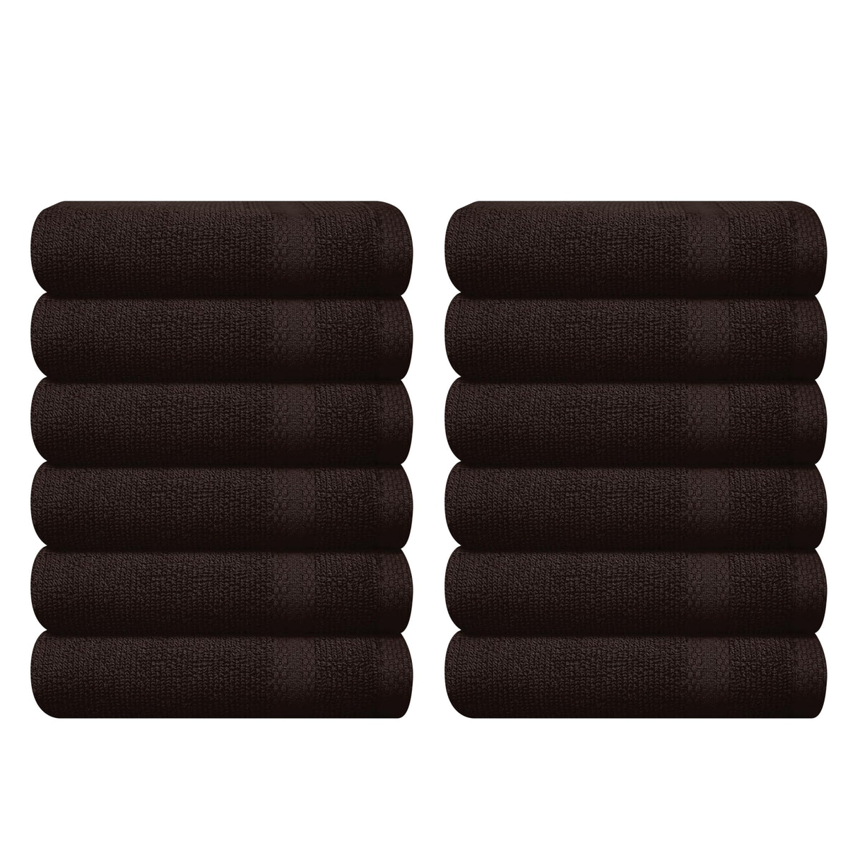 GLAMBURG Ultra Soft 8-Piece Towel Set - 100% Pure Ringspun Cotton, Contains 2 Oversized Bath Towels 27x54, 2 Hand Towels 16x28, 4 Wash Cloths 13x13 - Ideal for Everyday use, Hotel & Spa - Black