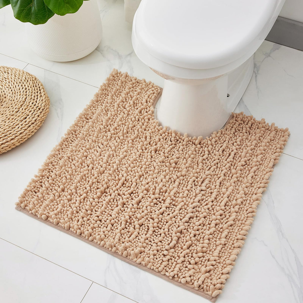 ILANGO Bathroom Rugs Dark Grey 32x20,Extra Soft Absorbent Chenille Bath Rugs,Thick Non-Slip Shaggy Bath Mat,Machine Washable Quick Dry Bath Mats for Bathroom Floor, Tub, Shower Accessories