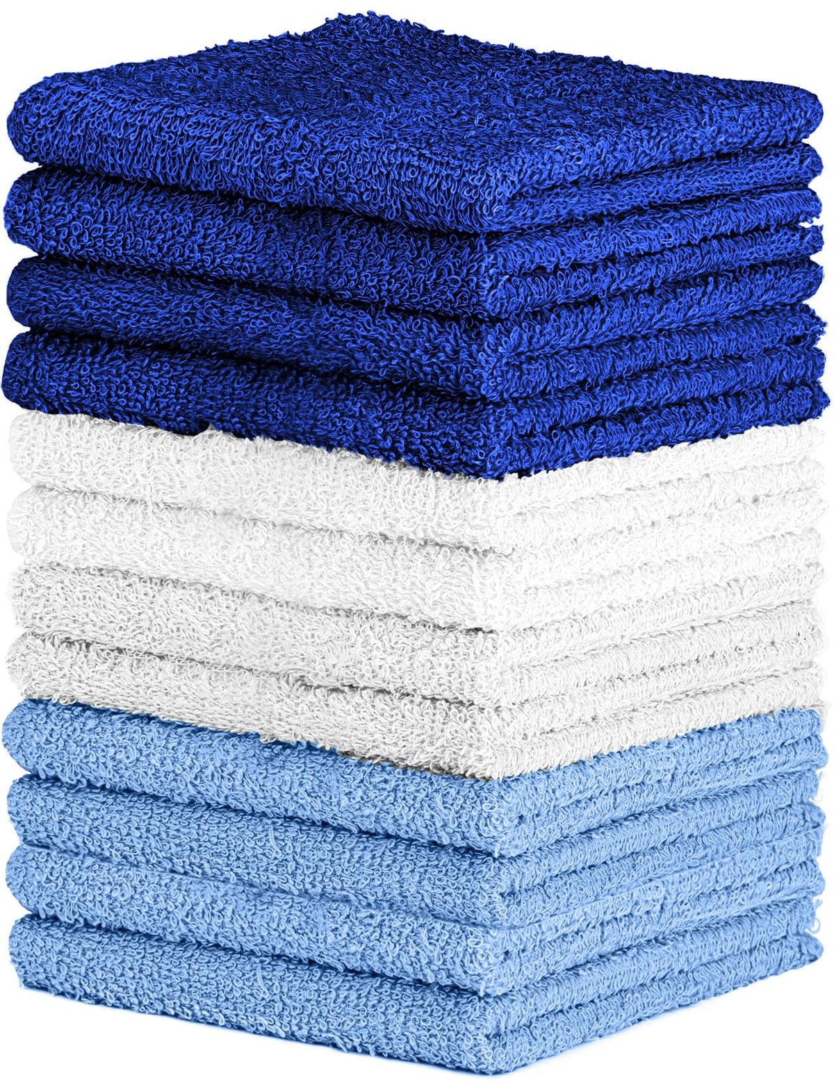 QUBA LINEN 100% Cotton Bath Towels-27x54inch - 6 Pack Shower Towels - Light Weight, Ultra Absorbent Towels for Bathroom (Multi Color)