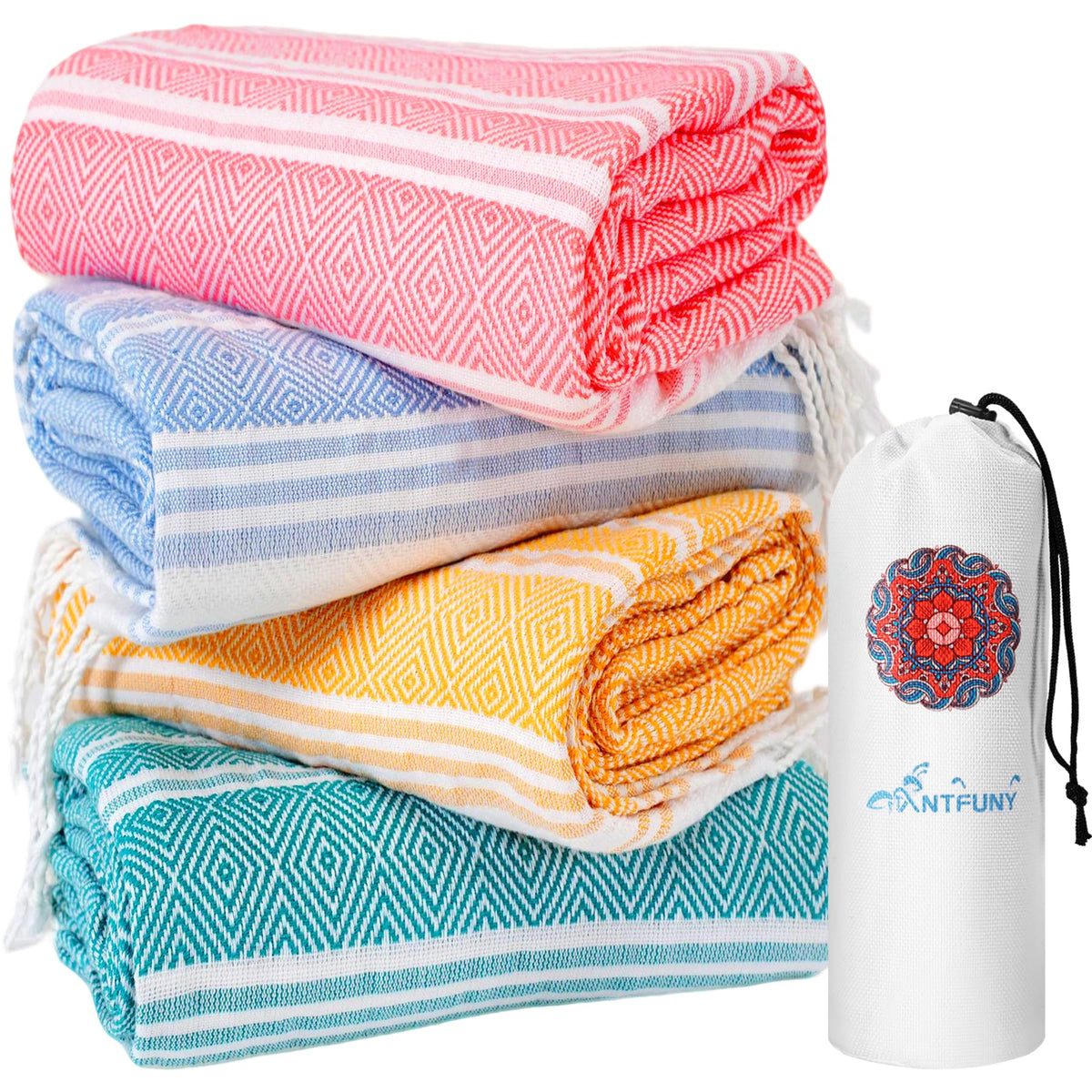 Turkish Beach Towels Vacation Essentials Quick Dry Sand Free Soft Absorbent Adult Oversized Bath Pool Swim Long Towel Lightweight Thin Fast Drying Over The Chair Towel Sand Repellent Anti Yellow