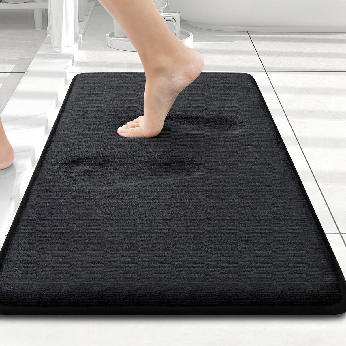 Smiry Memory Foam Bath Mat 30x20, Extra Soft and Absorbent Bathroom Rugs