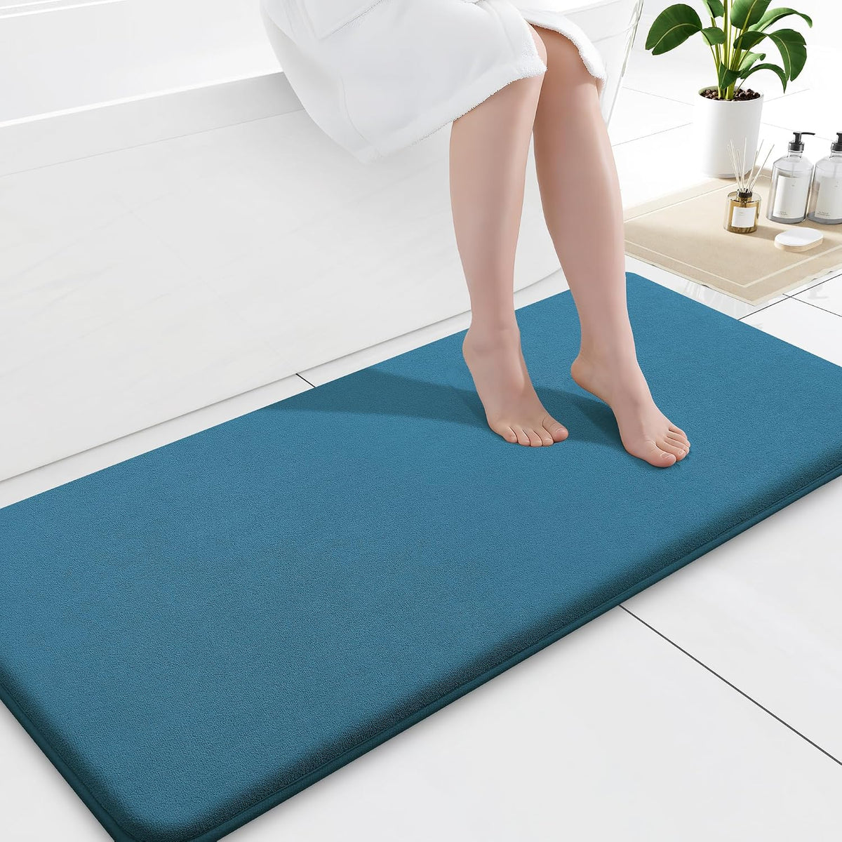 Smiry Memory Foam Bath Mat 30x20, Extra Soft and Absorbent Bathroom Rugs