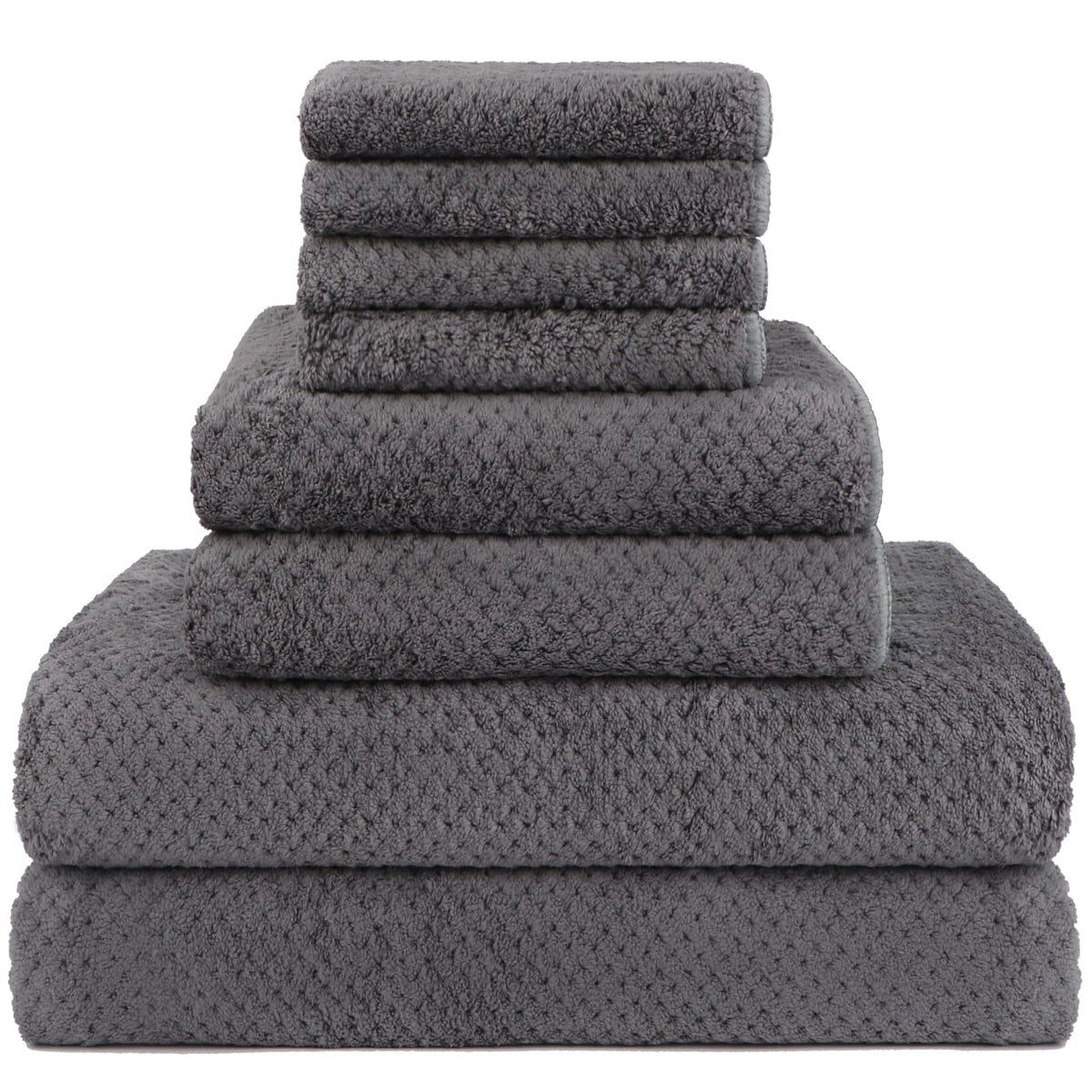 HOMEXCEL 4PK Bath Towel Set, 30x60 in, Absorbent Large Towels for Bathroom