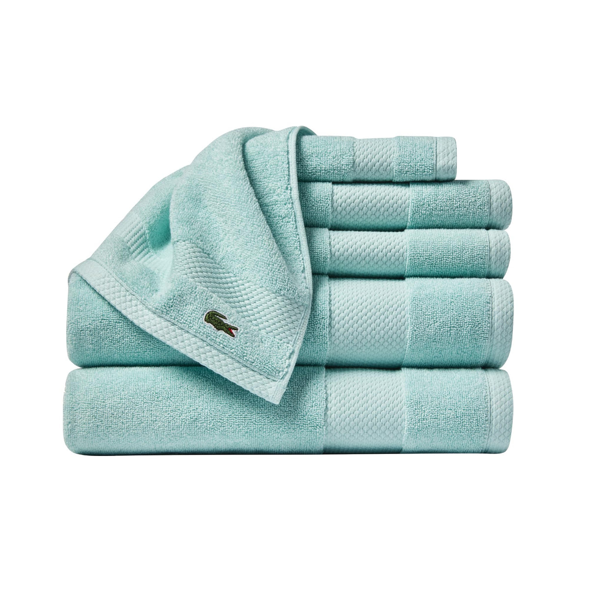 Lacoste Heritage 100% Supima Cotton Bath Towel 30" x 54", Micro Chip