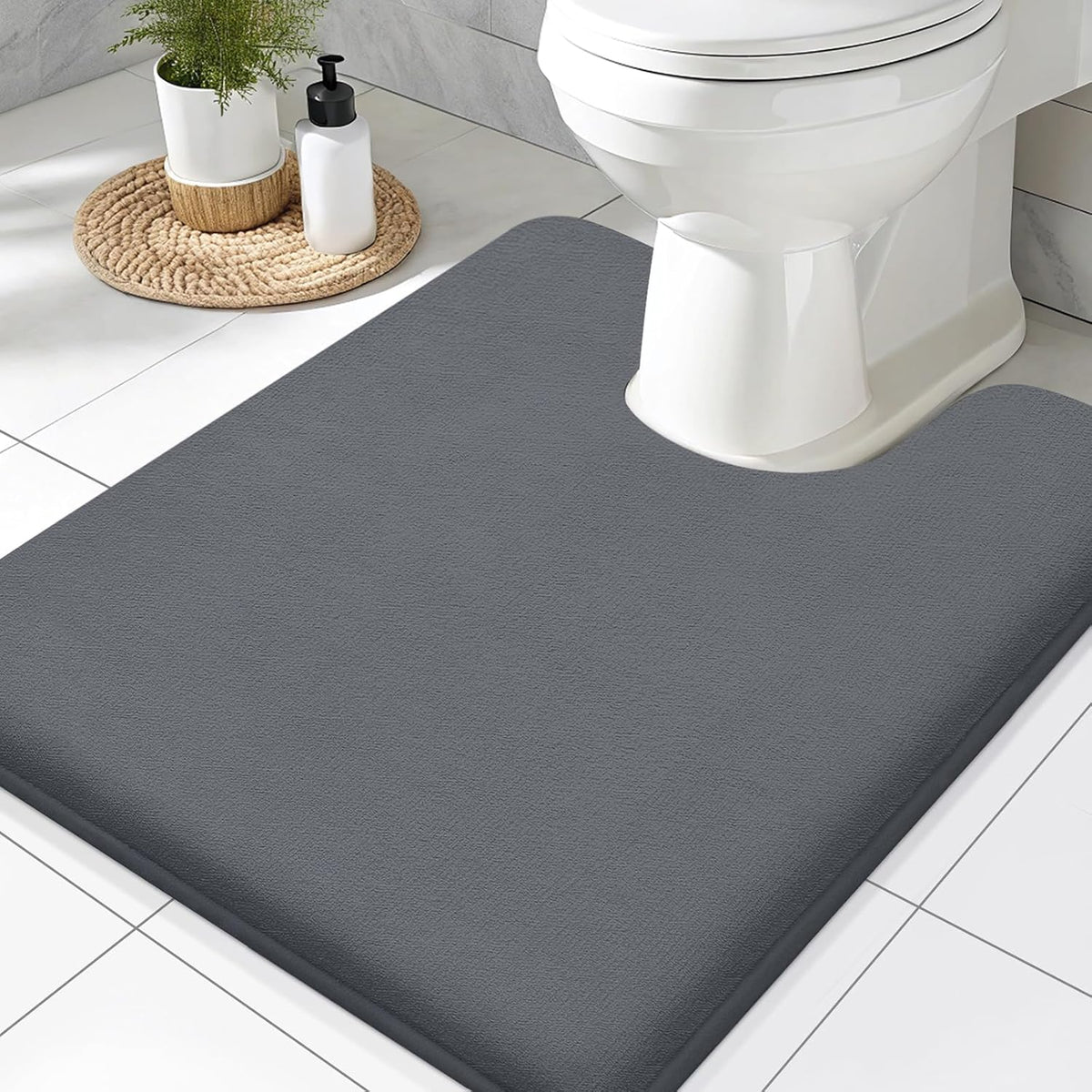 Smiry Memory Foam Bath Mat 30x20, Extra Soft and Absorbent Bathroom Rugs