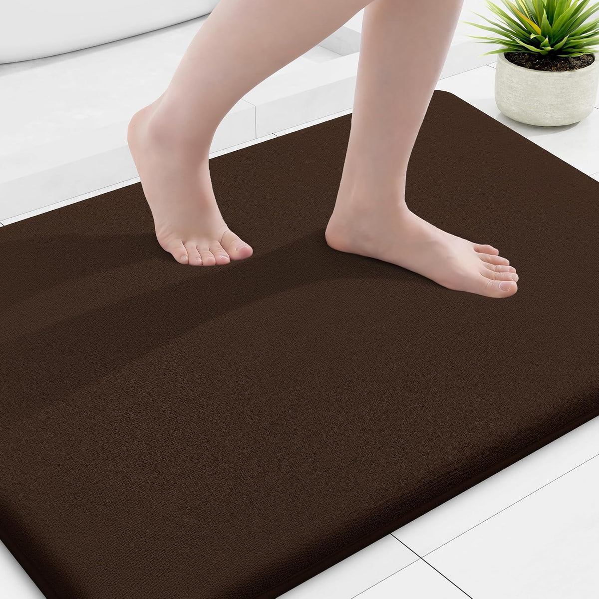 Smiry Memory Foam Bath Mat 30x20, Extra Soft and Absorbent Bathroom Rugs