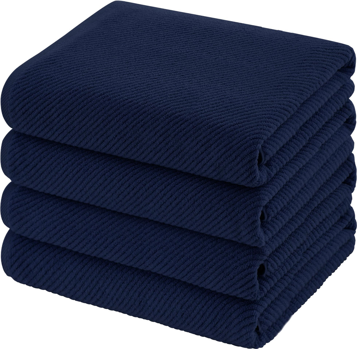 VOOVA & MOVAS 6PC Towel Set, 100% Cotton, Dark Grey