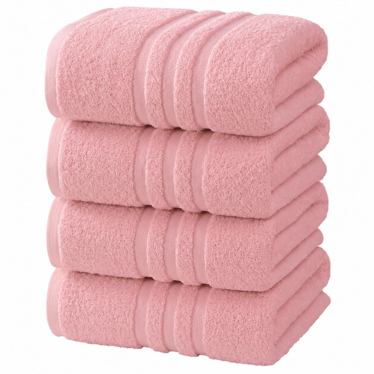 Velqora Large Bath Towels 4 Pack, 30x60 in, 100% Cotton, White