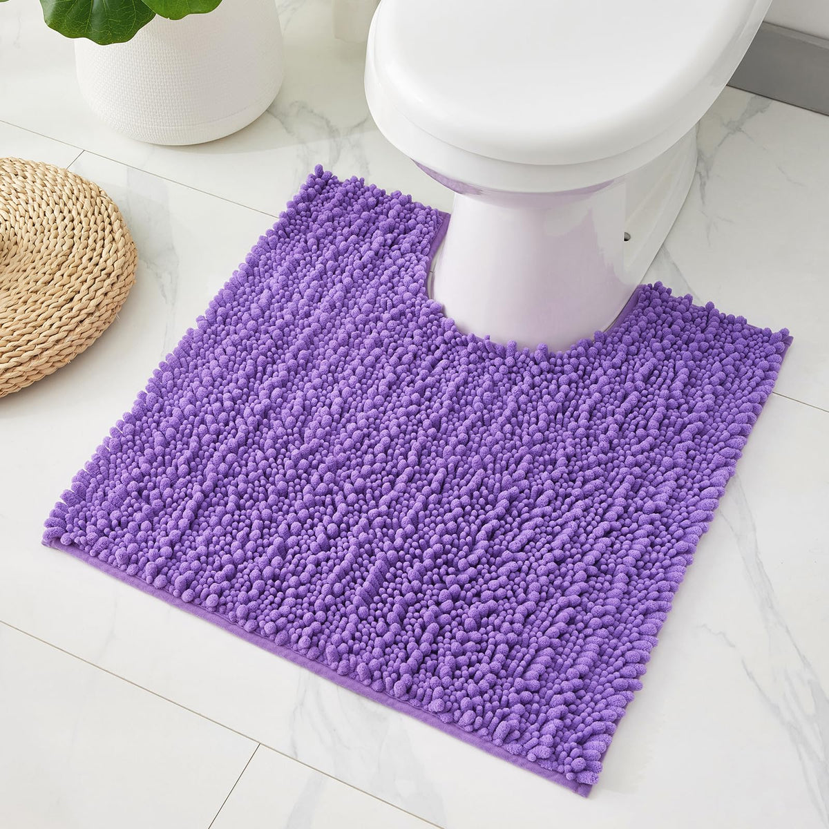 ILANGO Bathroom Rugs Dark Grey 32x20,Extra Soft Absorbent Chenille Bath Rugs,Thick Non-Slip Shaggy Bath Mat,Machine Washable Quick Dry Bath Mats for Bathroom Floor, Tub, Shower Accessories