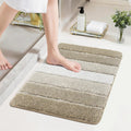 COSY HOMEER Bathroom Rugs 24x17,Ultra Soft Absorbent Bath Mat,Grey