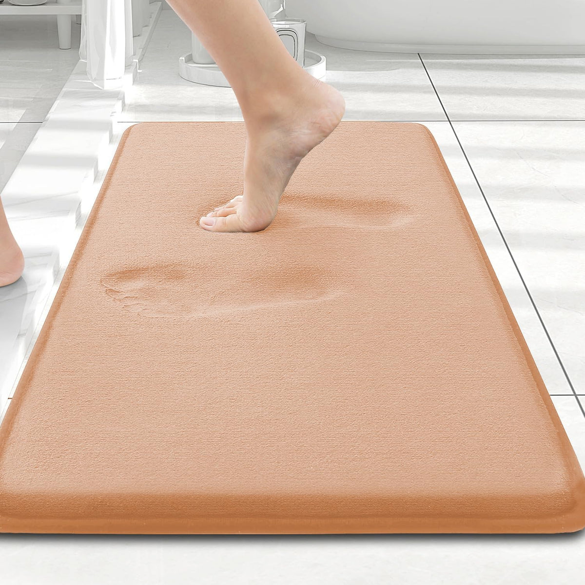Smiry Memory Foam Bath Mat 30x20, Extra Soft and Absorbent Bathroom Rugs