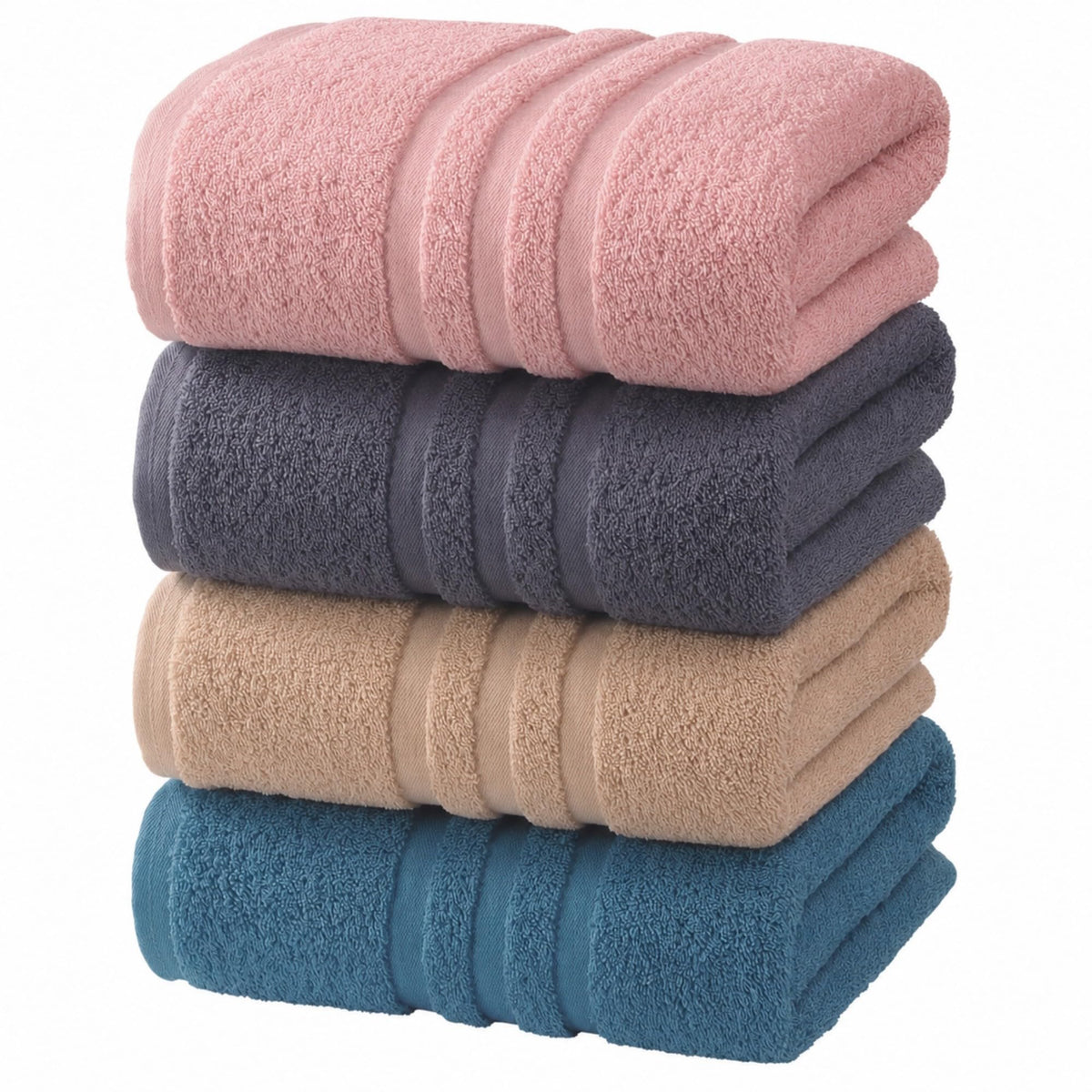 Velqora Large Bath Towels 4 Pack, 30x60 in, 100% Cotton, White