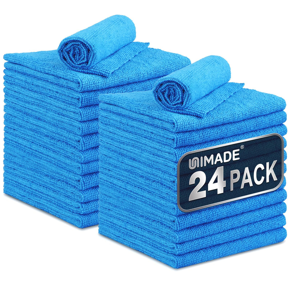UNIMADE Shop Towels, 100 Pack Commercial Grade Work Rags Microfiber Towel