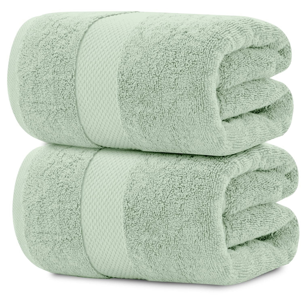 White Classic Luxury Bath Sheets Towels for Adults Extra Large 35x70 Inch - 700 GSM Turkish Cotton, Highly Absorbent | Hotel Collection | 2 Pack