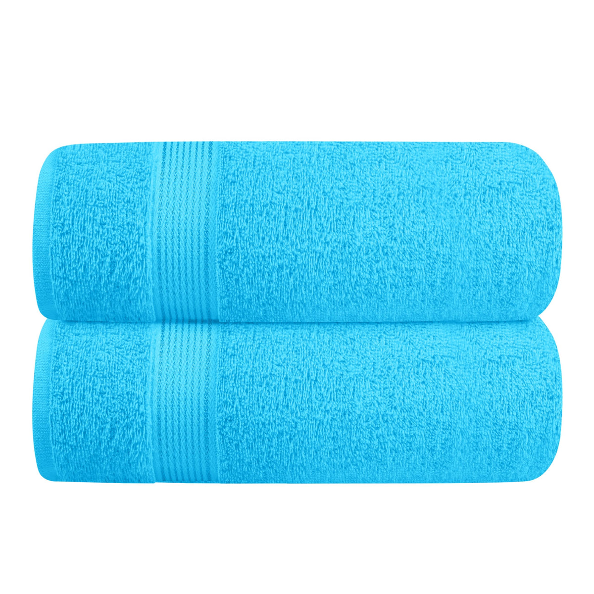 Belizzi Home Cotton 2 Pack Oversized Bath Towel Set 28x55 inches, Large Bath Towels, Ultra Absorbant Compact Quickdry & Lightweight Towel, Ideal for Gym Travel Camp Pool - Pink