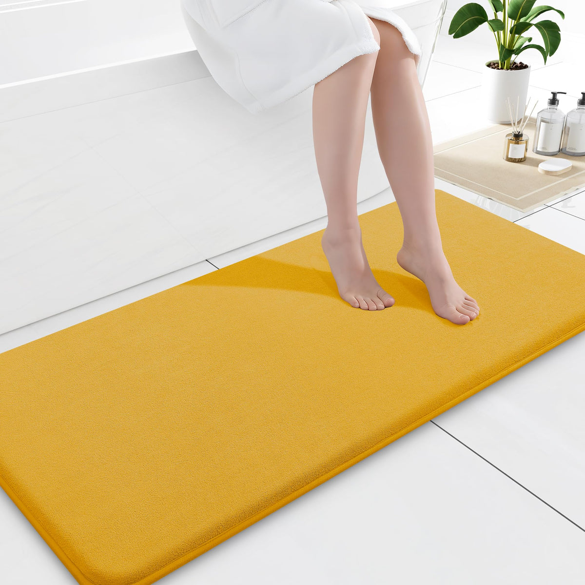 Smiry Memory Foam Bath Mat 30x20, Extra Soft and Absorbent Bathroom Rugs