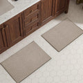 TYUU Bath Mat Set 2 Piece, Thin Bathroom Rugs Non Slip Washable Quick Dry