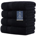 COZYART Luxury Bath Towels 4 PCS, 27x54 650 GSM Turkish Cotton, Light Blue